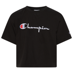 Girls' Grade School - Champion C-Life Box T-Shirt - Black/White