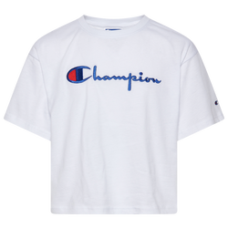 Girls' Grade School - Champion C-Life Box T-Shirt - White/Blue