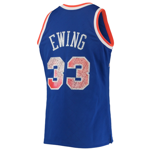 

Mitchell & Ness Mens Patrick Ewing Mitchell & Ness Knicks 75th Anniversary Jersey - Mens Blue/Blue Size S