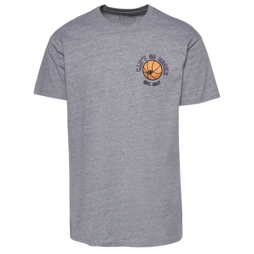 

Y.A.N.G Mens Y.A.N.G Can't Go Broke T-Shirt - Mens Grey/Multi Size L