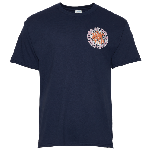 Y.a.n.g Mens  Culture T-shirt In Navy/multi