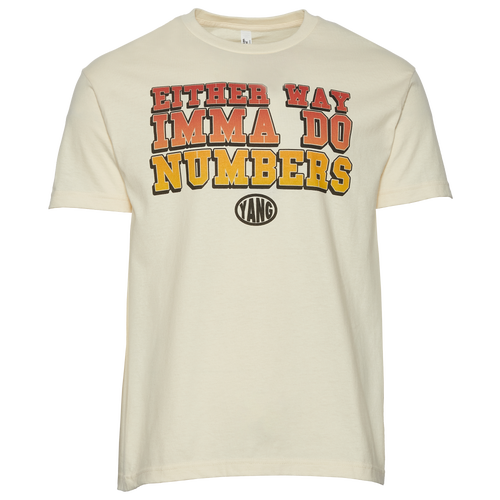 

Y.A.N.G Mens Y.A.N.G Numbers T-Shirt - Mens Natural/Multi Size M