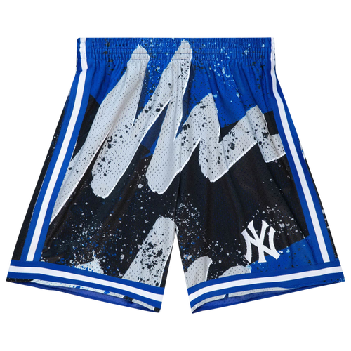 

Mitchell & Ness Mens Mitchell & Ness Yankees Hyp Hoops Shorts - Mens Navy Size L