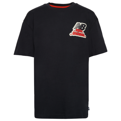 Boys New Balance Sticker Pack Graphic T-Shirt - Boys' Grade School Black/Red Size L