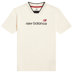 Boys' Grade School - New Balance Linear V-Neck T-Shirt - Red/Tan