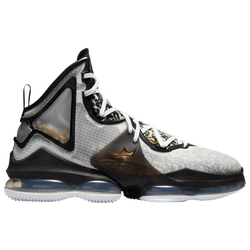 Men's - Nike LeBron 19 - White/Gold/Black