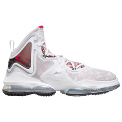 Men's - Nike LeBron 19 - White/Red/Black