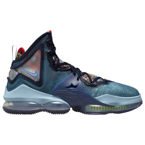 

Nike Mens Nike LeBron XIX - Mens Basketball Shoes Blackened Blue/Medium Blue/Worn Blue Size 11.0