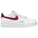 White/Gym Red - Nike W Af1 '07 Lo-wh/rd