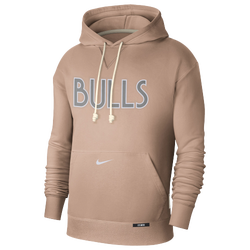 Men's - Nike Bulls Dri-FIT Standard Issue Hoodie CTS CE - Hemp/Grey
