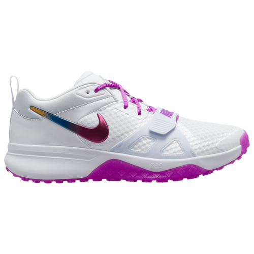 

Nike Mens Nike Air Zoom Diamond Elite Turf - Mens Baseball Shoes White/Hyper Violet/Football Grey Size 11.0