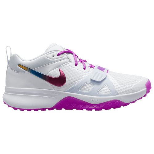 Nike Mens  Air Zoom Diamond Elite Turf In White/hyper Violet/football Grey