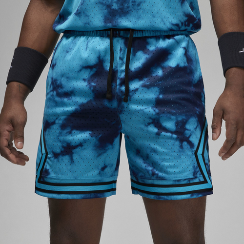 

Jordan Mens Jordan Sport All Over Print Diamond Shorts - Mens Laser Blue/Black Size L