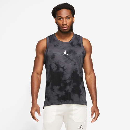 

Jordan Mens Jordan Dri-FIT Sport AOP Mesh Jersey - Mens Dark Shadow/White Size 3XL