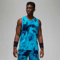 Men's - Jordan Dri-FIT Sport AOP Mesh Jersey - Laser Blue/Black
