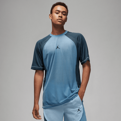 

Jordan Mens Jordan Dri-FIT Sport Statement Short Sleeve Top - Mens Royal Tint/Black Size XL