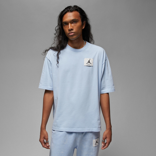 

Jordan Mens Jordan Essential Oversized Crew Neck T-Shirt - Mens Blue/White