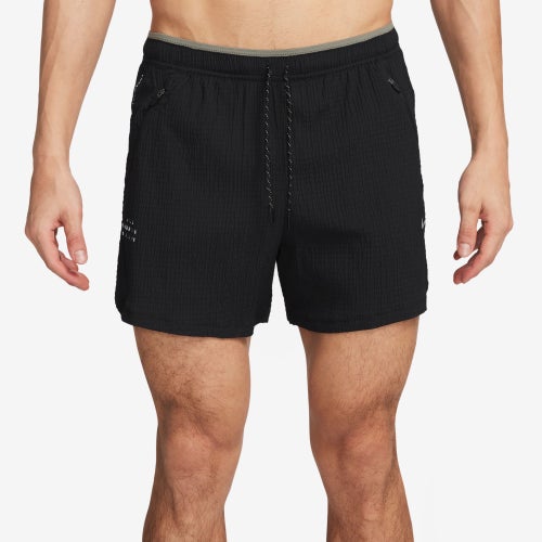 

Nike Mens Nike Dri-FIT Run DIV Stride 5" Shorts - Mens Black/Dark Stucco/Black Reflective Size XL