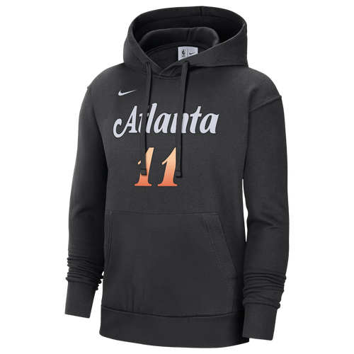 Shop Nike Mens Trae Young  Hawks City Edition Name & Number Hoodie In Black/white