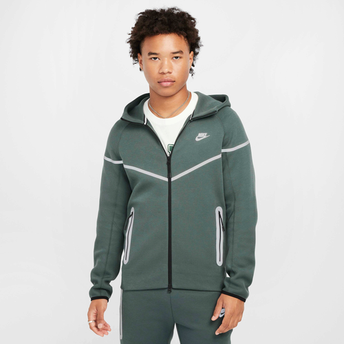 

Nike Mens Nike Tech Seasonal TF+ Windrunner Full-Zip - Mens Vintage Green/Bemis Silver Size M