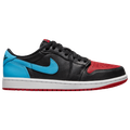 Jordan AJ 1 Low OG - Jordan Black/Dark Powder Blue Gym Red