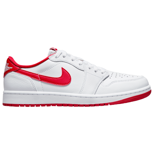 Jordan Mens  Retro 1 Low Og In White/red/white