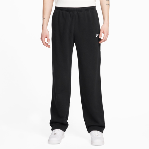 

Nike Mens Nike Club BB Fleece Bungee Pants - Mens Black/White Size M