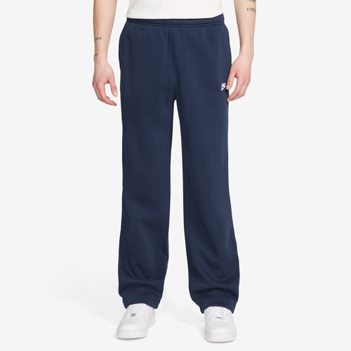 

Nike Mens Nike Club BB Fleece Bungee Pants - Mens Navy/White Size XS