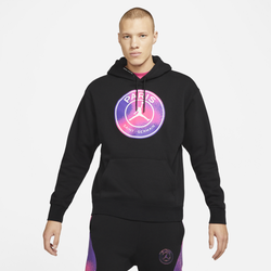 Men's - Jordan PSG Fleece Hoodie - Black/Purple/Pink