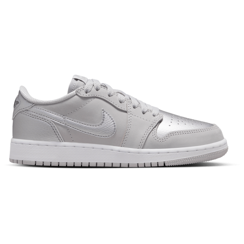BOYS - Jordan Retro 1 Low OG - Grey/Silver Black
