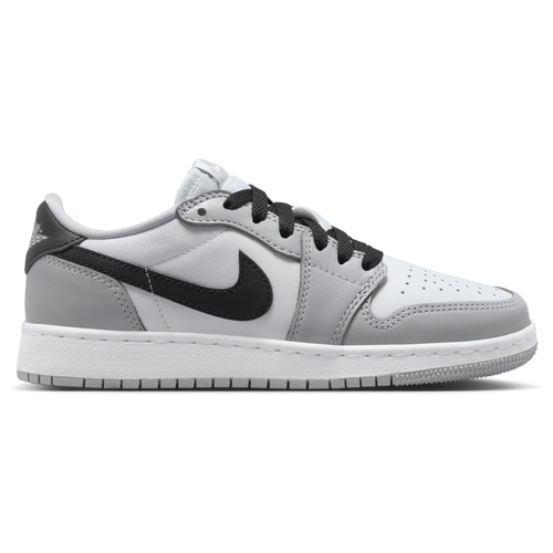 

Boys Jordan Jordan AJ 1 Low - Boys' Grade School Basketball Shoe White/Black/Wolf Grey Size 06.0