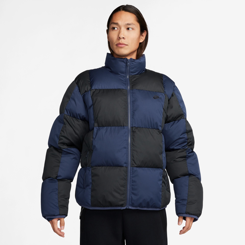 MENS - Nike CLUB TF Puffer Checker - Midnight Navy/Black