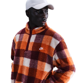 Nike Club Seasonal Winterized All Over Print Half-Zip | Foot Locker