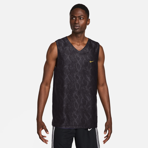 

Nike Mens Nike Kobe Dri-FIT STD ISS Reversible Jersey - Mens Black/Purple Size L