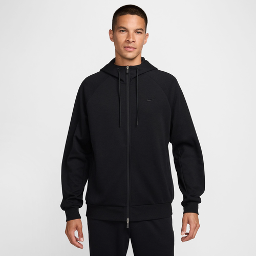 

Nike Mens Nike Dri-FIT UV Primary Full-Zip Hoodie - Mens Black/Black Size L