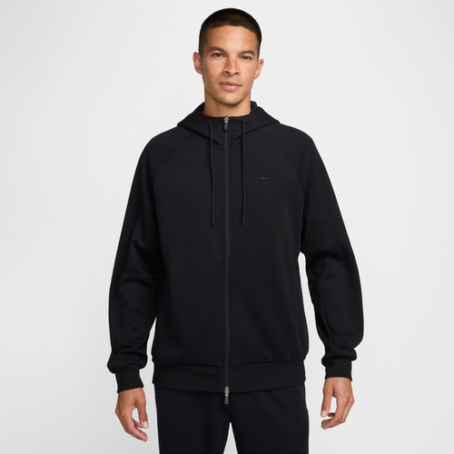 

Nike Mens Nike Dri-FIT UV Primary Full-Zip Hoodie - Mens Black/Black Size S