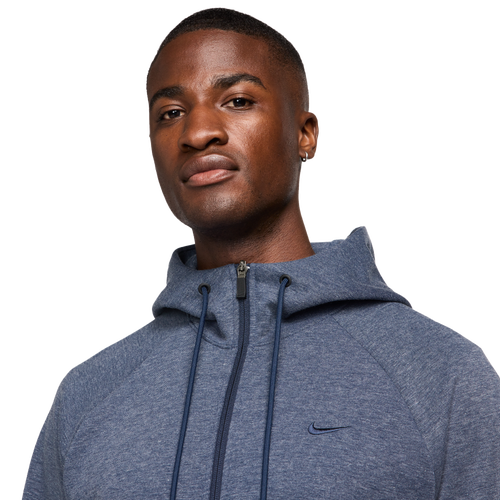 Nike Mens Dri-FIT UV Primary Full-Zip Hoodie - - Obsidian / Heather / Obsidian Size 3XL