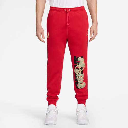 

Nike Mens Nike JA Club BB Jogger Pants - Mens Red/Black Size M