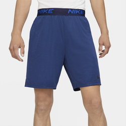 Men's - Nike Dry Veneer Train Football Shorts - Blackened Blue/Game Royal/Heather
