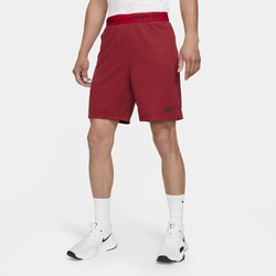 Men's - Nike Dry Veneer Train Football Shorts - Team Red/Univ Red Heather/Black