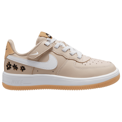 

Girls Preschool Nike Nike Air Force 1 Low EasyOn SE - Girls' Preschool Basketball Shoe Twine/White/Sand Drift Size 09.0