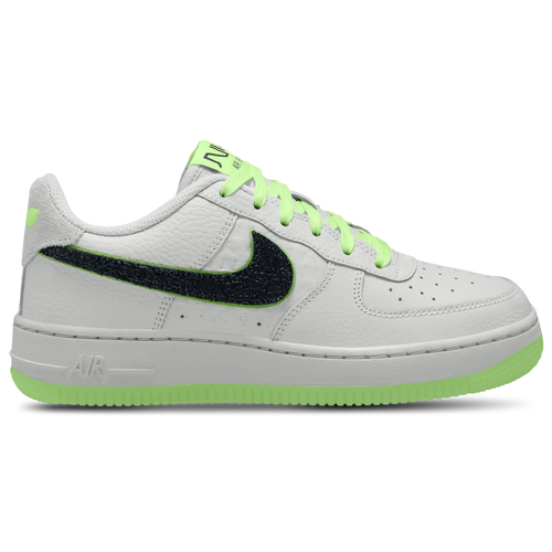 Nike Air Force 1 Low - Boys' Grade School Shoes Photon Dust/Volt/Black Size 04.0