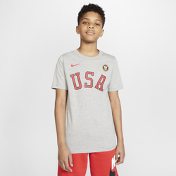 Girls' Grade School - Nike Olympic Tokyo20 Eagle T-Shirt - Dark Grey Heather/Red