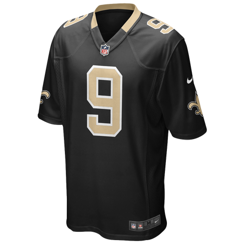 

Nike Boys Drew Brees Nike Saints Team Color Game Day Jersey - Boys' Grade School Black/Black Size M