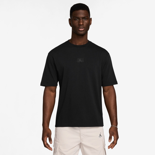 

Jordan Mens Jordan Flight Essentials 85 Short Sleeve Crew - Mens Black/Black Size S