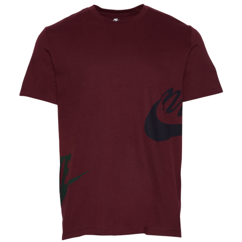 

Nike Mens Nike Split Logo T-Shirt - Mens Maroon/Black Size L