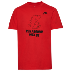 Boys' Grade School - Nike Run Around T-Shirt - Red/Red