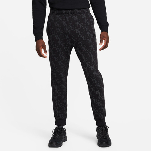 

Nike Mens Nike NSW BB LA Monogram Club Joggers - Mens Black/Off Noir Size L