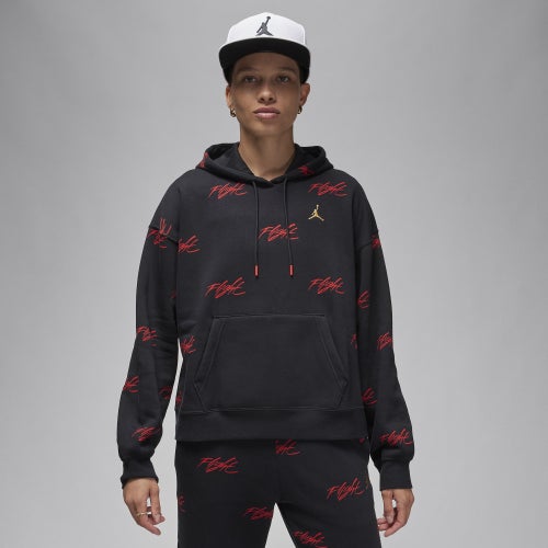 Jordan Womens  Brooklyn Fleece Pullover 2 In Black/red