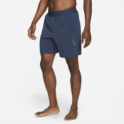 Men's - Nike Yoga Dri-FIT Woven Shorts - Midnight Navy/Gray